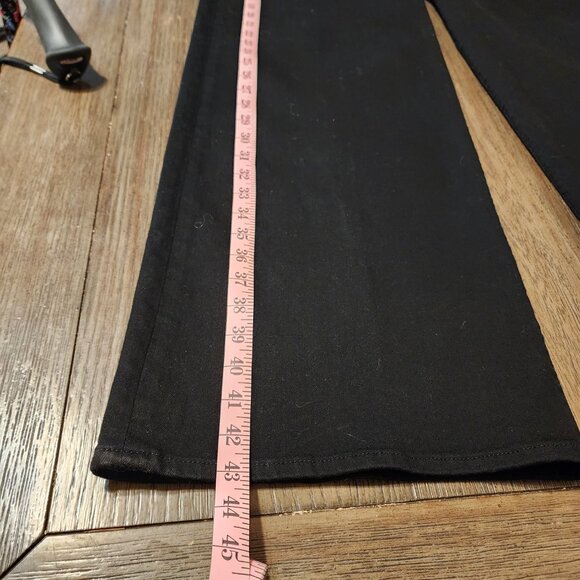 Frame Le Slim Palazzo High Rise Jeans NWT Black Size 32 - Picture 3 of 13